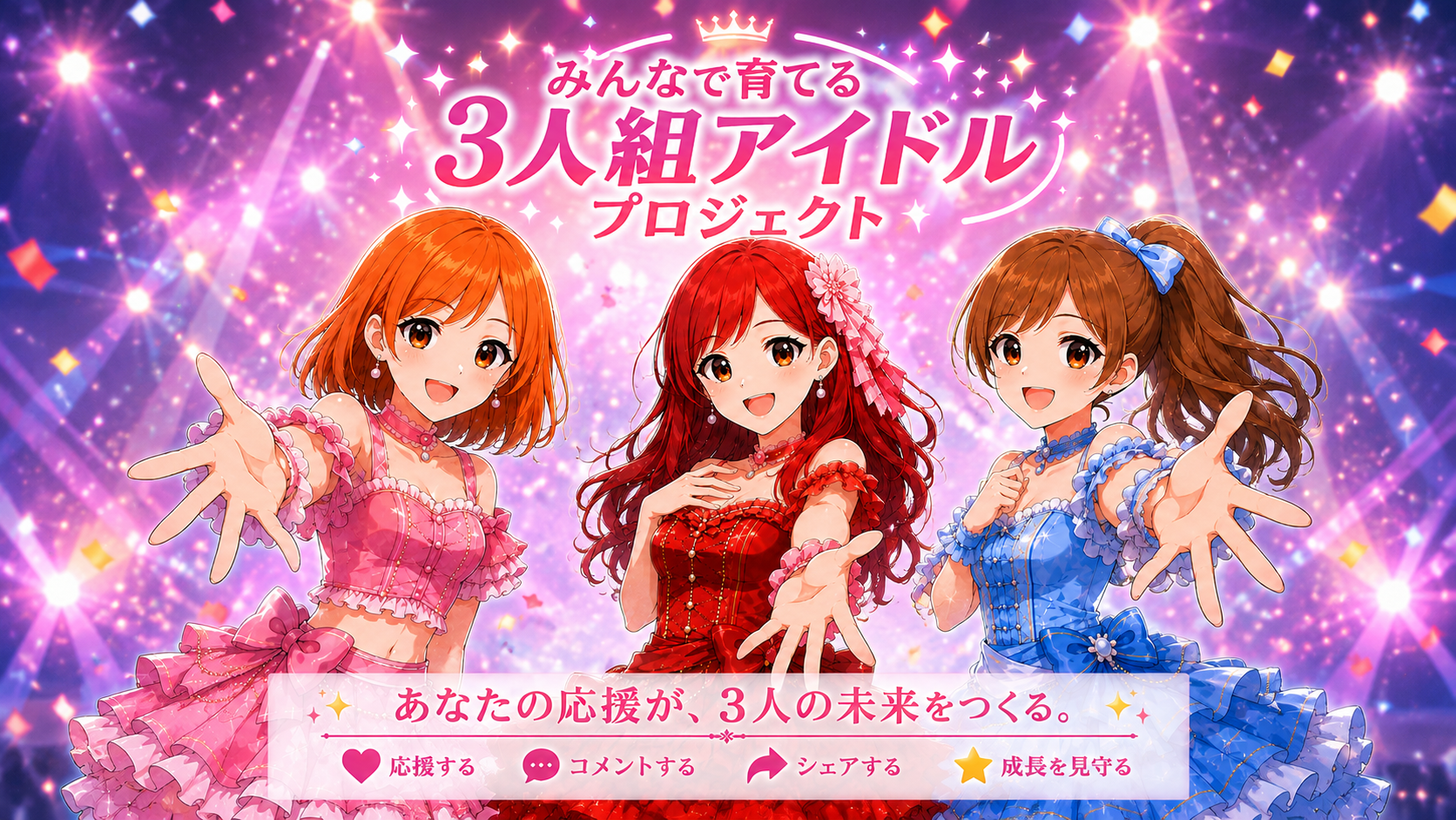 みんなで育てる3人組アイドルプロジェクト
