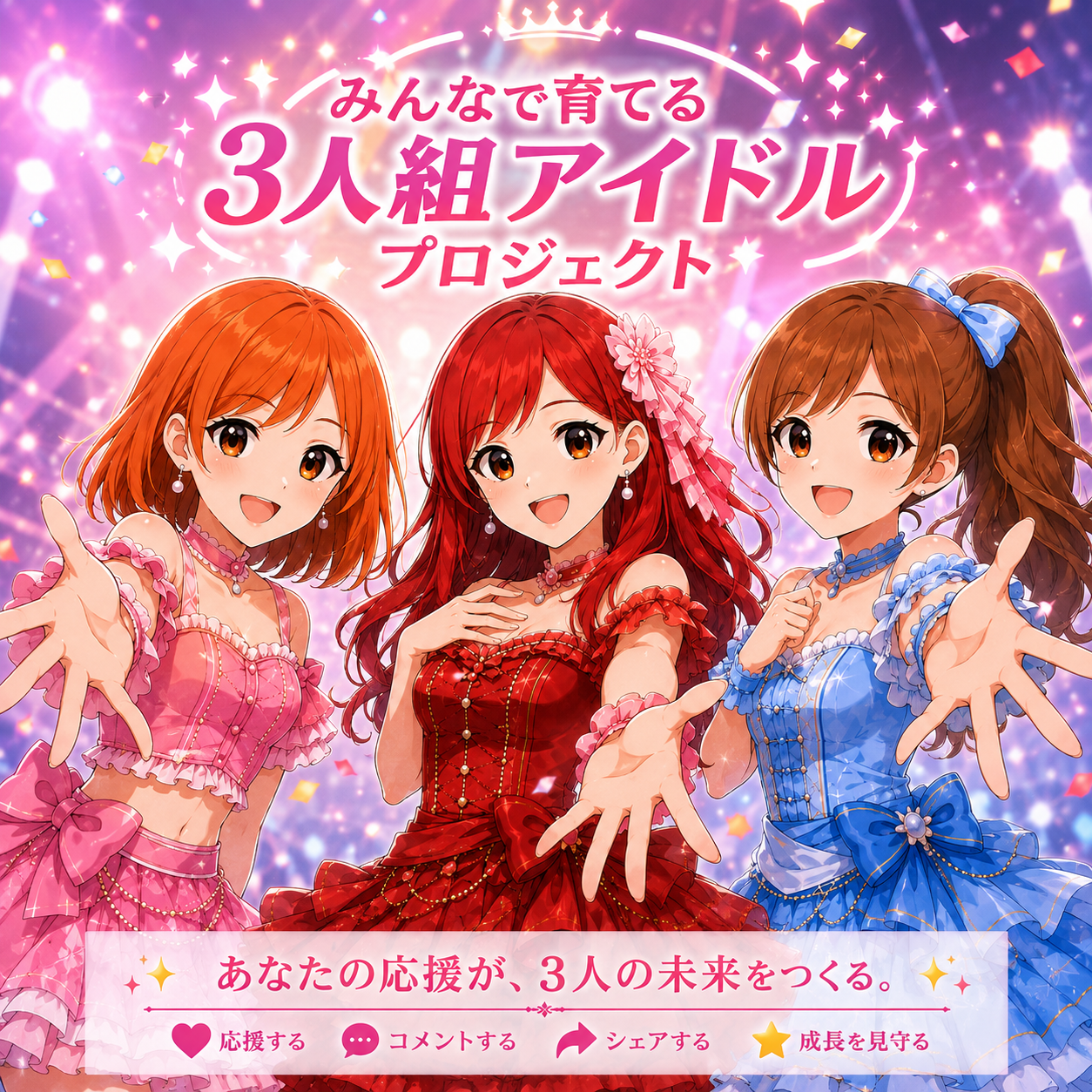 みんなで育てる3人組アイドルプロジェクト